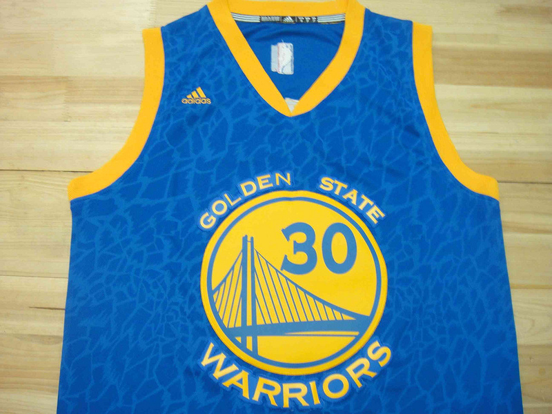 Maillot Crazy Light Leopard Warriors Curry 30 Bleu
